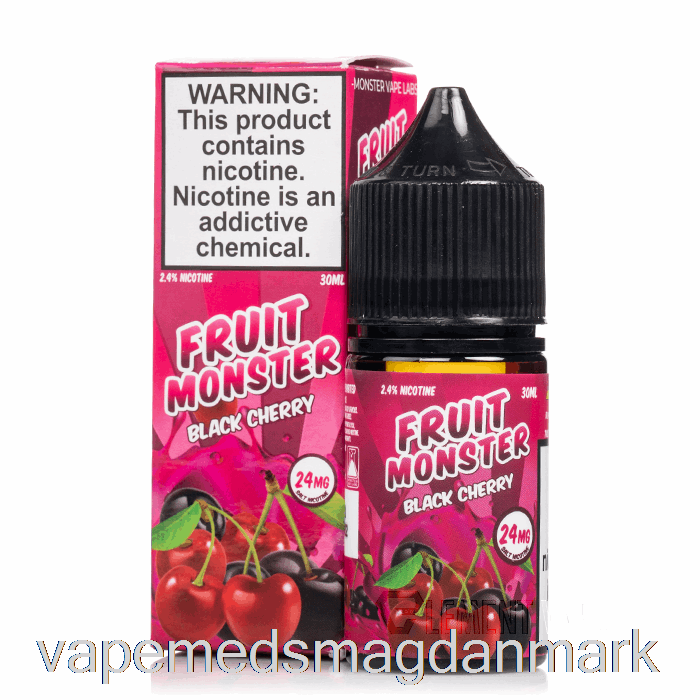 Engangs Vape Danmark Sort Kirsebær - Frugt Monster Salt - 30ml 48mg